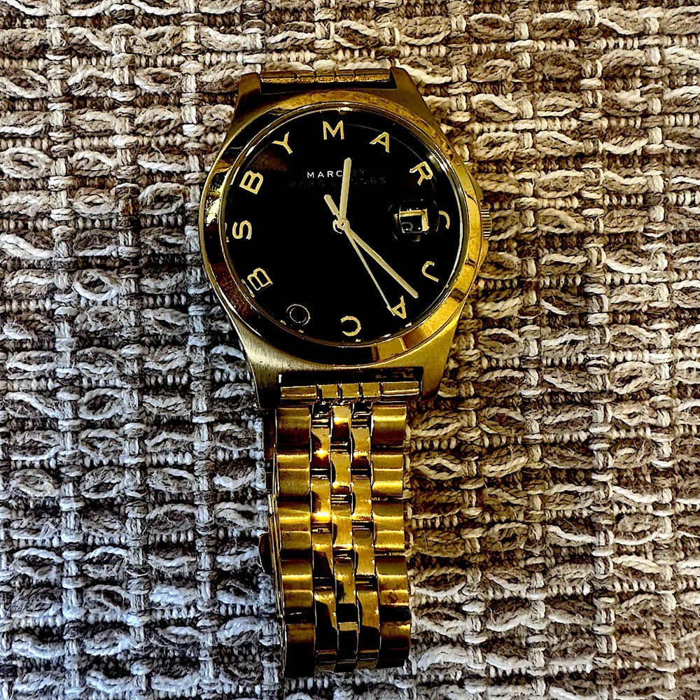Marc Jacobs watch with black face